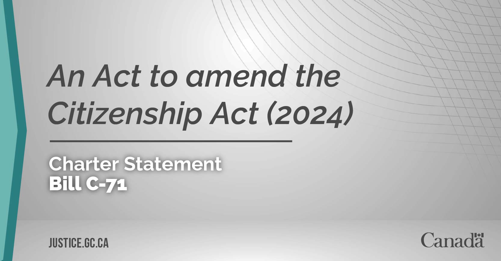 Bill C-71: An Act to amend the Citizenship Act 2024
